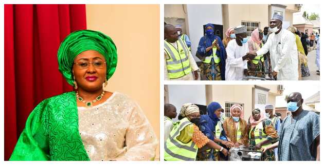 After her long absence in Aso Rock, Aisha Buhari takes bold step for Nigerians, photos emerge