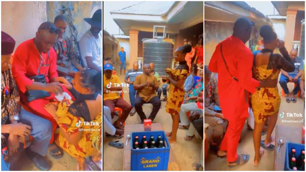 Marriage ceremony in Nigeria/Lady gave lover wine. Marriage ceremony in Nigeria/Lady gave lover wine.