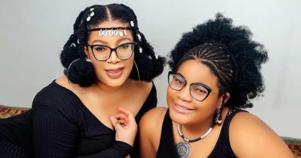 Actress Monalisa Chinda's birthday photo with daughter.