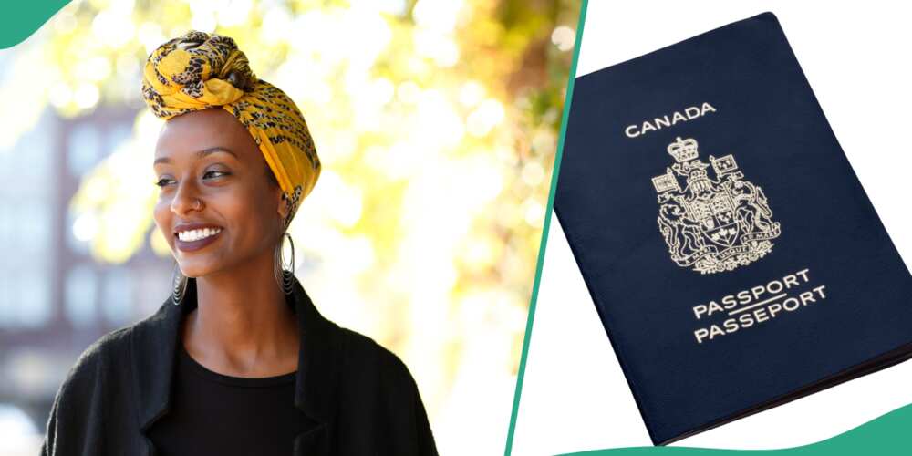 Nigerian lady travels to the UK with her Canadian visa