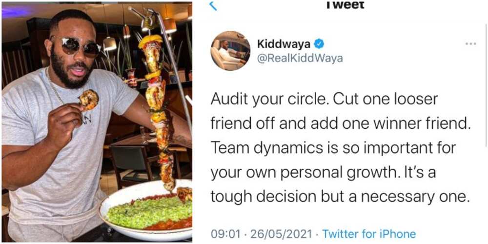 Cut Off a Loser Friend and Replace With a Winner, Kiddwaya Gives Harsh Friendship Advice, Stirs Reactions