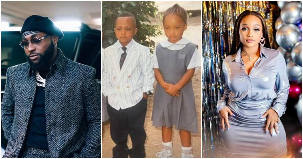 See the adorable snap of Davido in his nursery school uniform that's got people talking