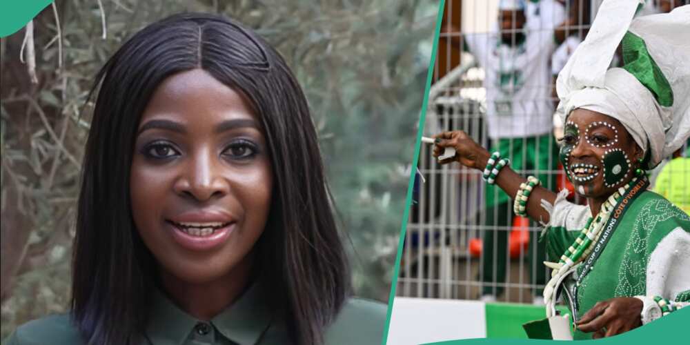 Nigerian lady sings new national anthem
