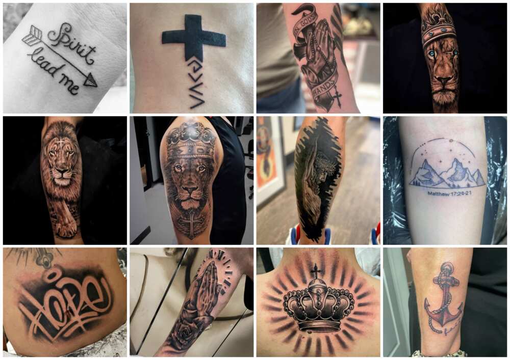 religious arm tattoos for men