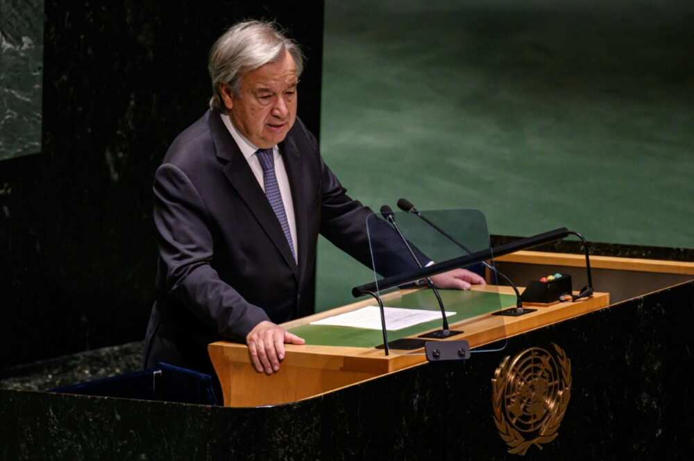 UN Secretary-General Antonio Guterres, speaking ahead of the General Assembly leaders' summit, said that the world's divisions 'are the widest they have been since at least the Cold War'