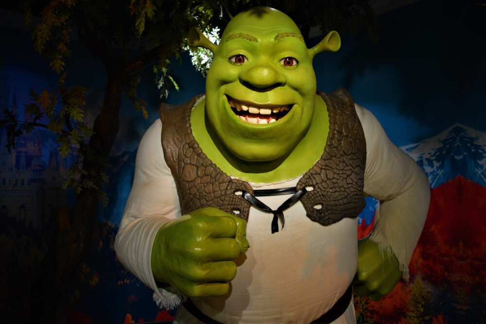Shrek is seen at Madame Tussauds Wax Museum