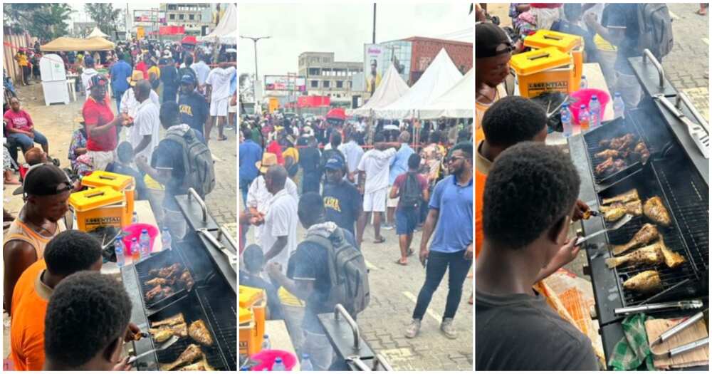 BBQ served at polling unit, BBQ shared to voters at polling unit