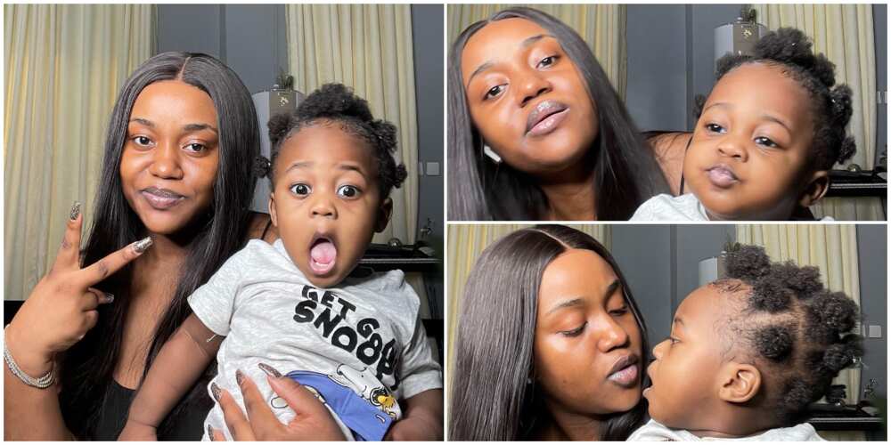 Davido's Chioma and Ifeanyi break the internet with adorable mother and son photos