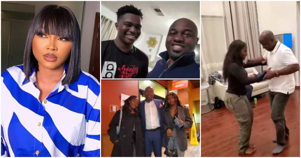 Mercy Aigbe's husband Kazim Adeoti spends time with his children from first wife.