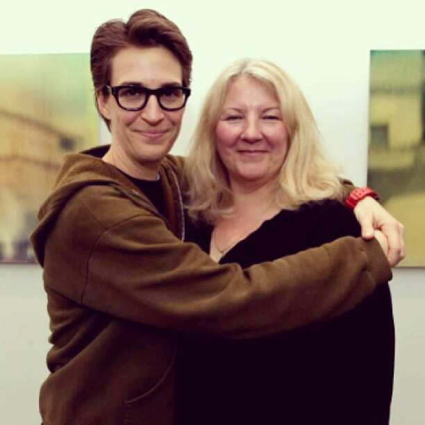 Rachel Maddow and Susan Mikula