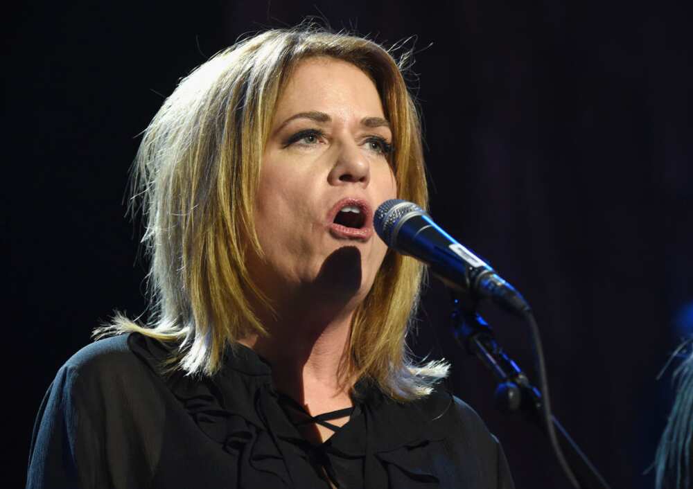 American singer Vicki Peterson of The Bangles performs onstage