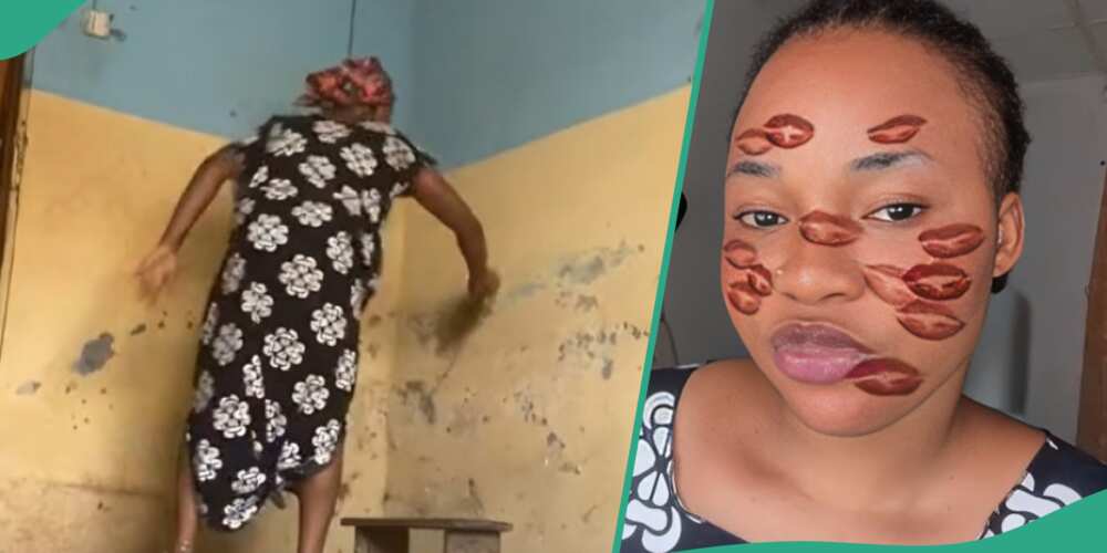 Nigerian lady sets up her new room