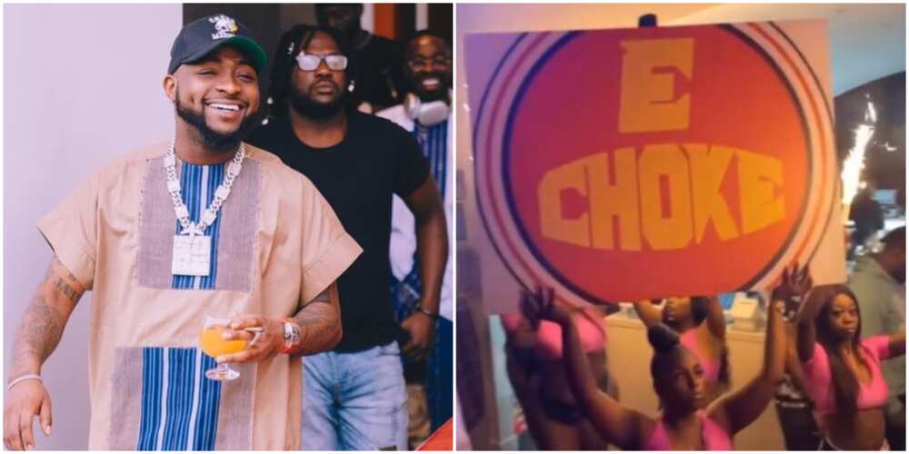 E Choke: Davido Gives Funny Reaction as Americans Take on His Viral Slang