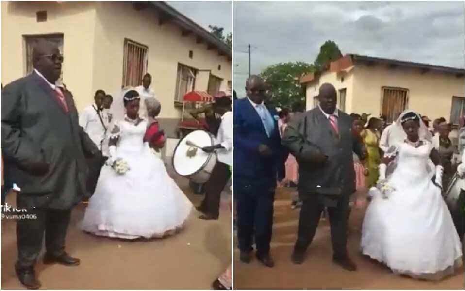 Love in the air: Lady enjoys stunning wedding dance with plus-size husband, amazing video sets tongues wagging