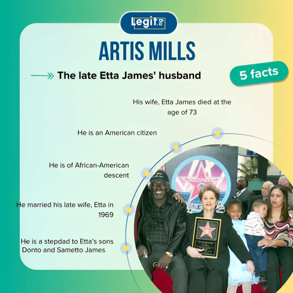 5 quick facts about Artis Mills, the late Etta James' husband