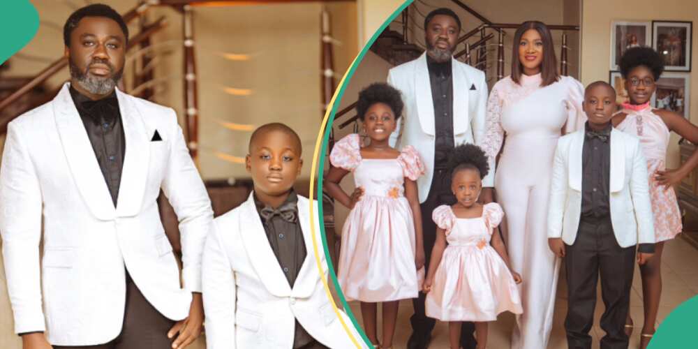 Mercy Johnson shows off family in new photos.