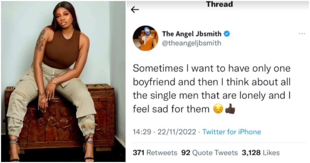 BBNaija's Angel speaks on having more than one boyfriend.