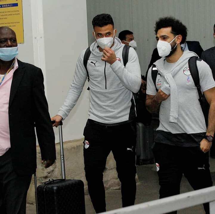 Liverpool star Mo Salah gets 4 bodyguards after arriving for Egypt vs Kenya's AFCON 2022 qualifier