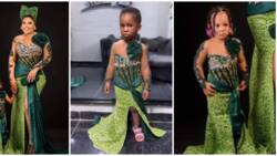 Mum of little girl dressed in asoebi finally speaks, says 'it was for a photoshoot'