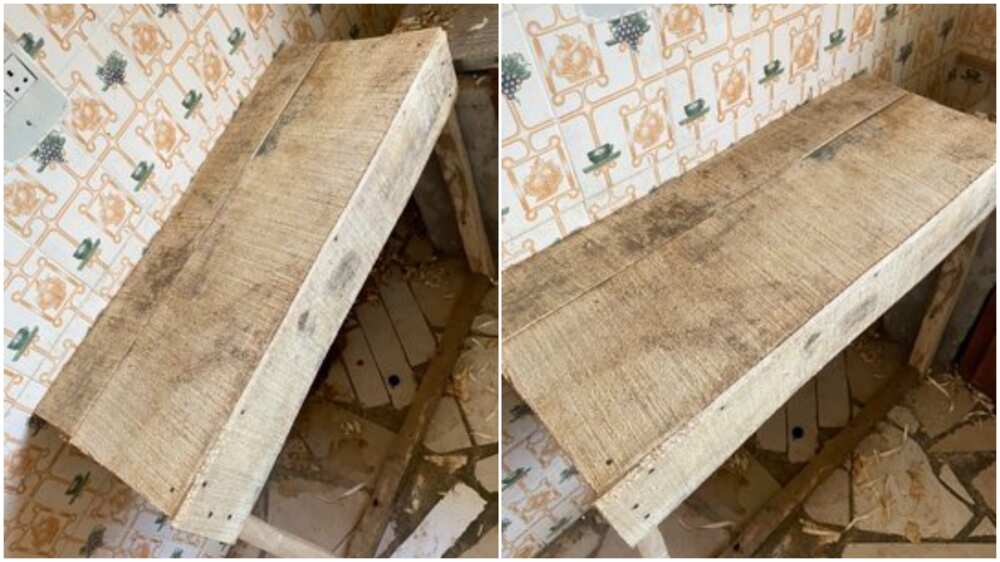 Man shares cabinet Nigerian carpenter made for N15k, photos cause frenzy online