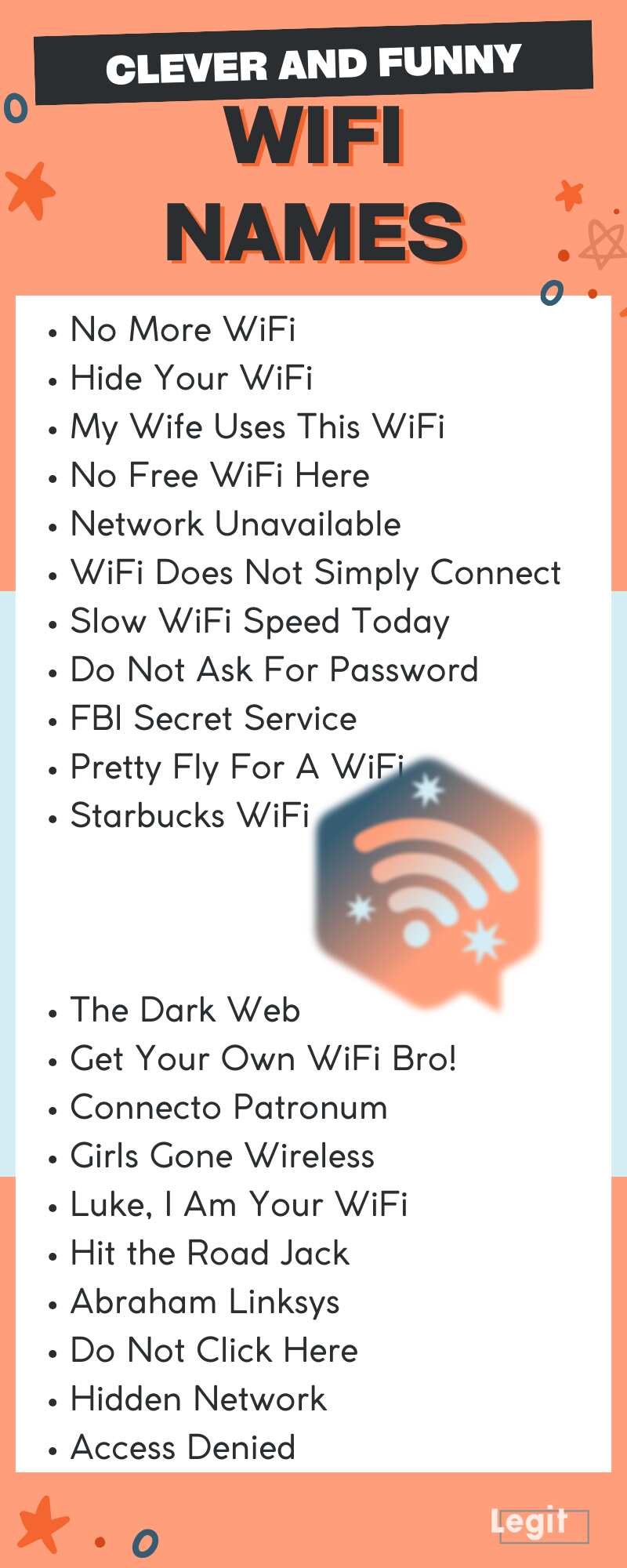 Clever and funny WiFi names