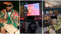 Davido performs at Gov Otti of Abia's inauguration, video goes viral: "My idolo is very hardworking"