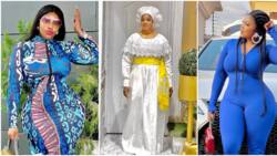 Funny reactions as Nollywood actress Biodun Omoborty falls into a trance while dancing in church