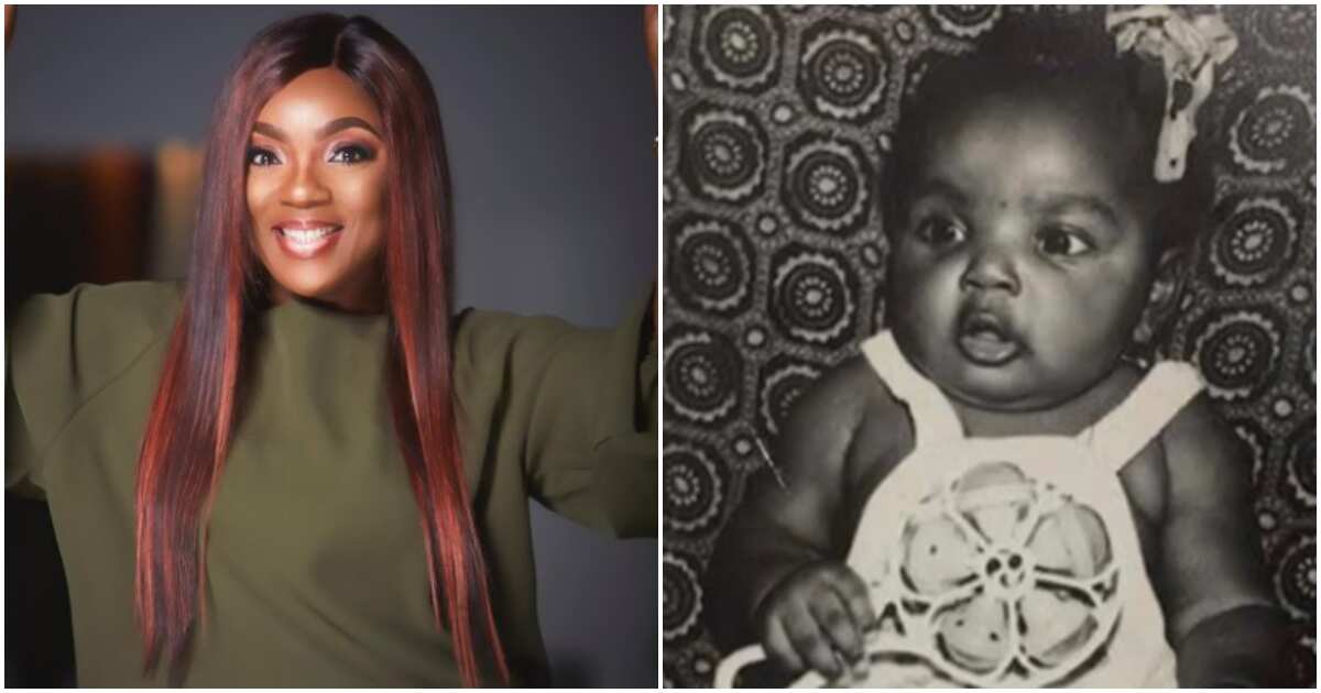 Actress Chioma Akpotha digs up baby photo, striking resemblance between her young and adult self wows netizens