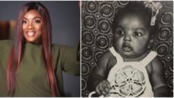 Actress Chioma Akpotha digs up baby photo, striking resemblance between her young and adult self wows netizens