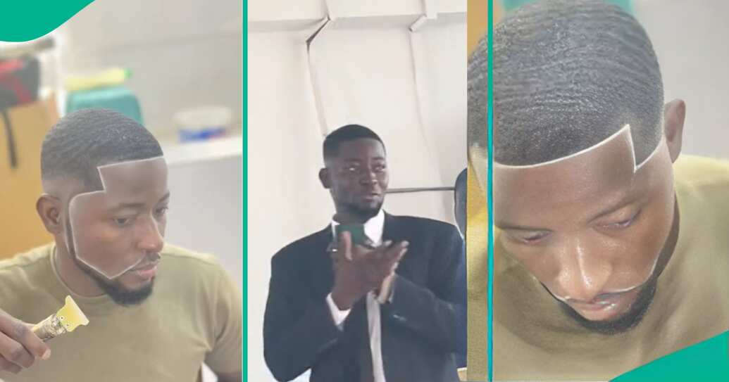 Nigerian man's hilarious mix-up: Uses phone instead of microphone during presentation