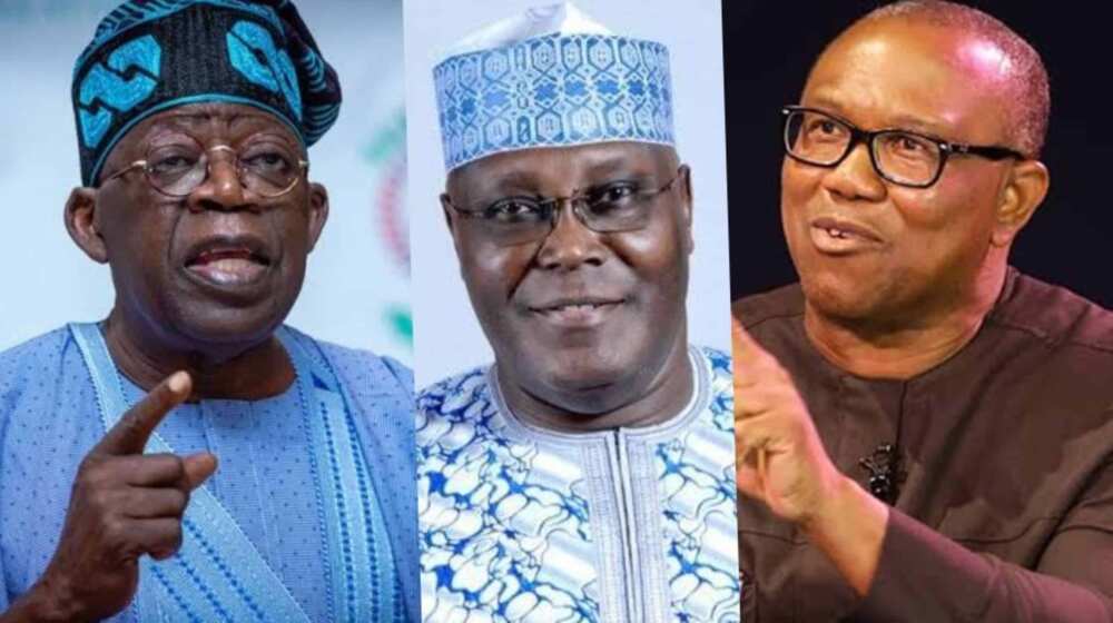 2023 election, Tinubu, Atiku, Obi