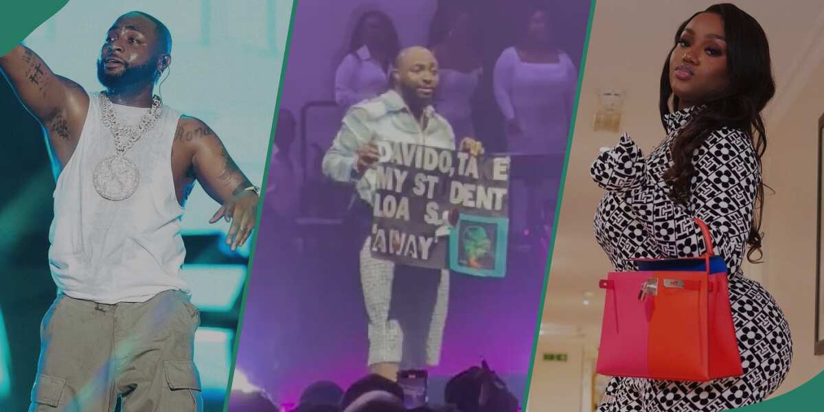 Watch videos from Davido's show at Madison Square Garden as singer gifts female fan over N50m, Chioma shows dance moves