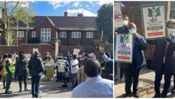 Nigerians gather to support President Buhari in United Kingdom, video emerges