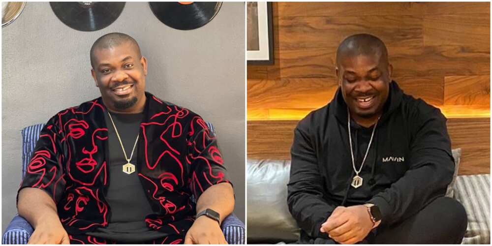 Think am well o, Don Jazzy quickly cautions fan who plans to get a tattoo of his 'strong' face