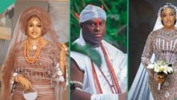 “First of all introduction”: Ooni’s ex-wife Naomi posts bridal photos on 31st bday, sparks rumours