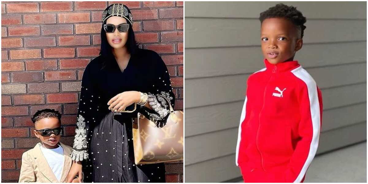 Do you want me to bleach my baby? Wizkid's 2nd baby mama replies fan who says her son is getting dark