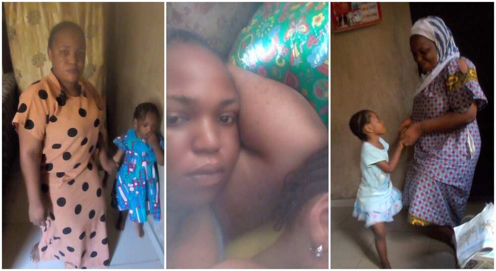 Omowunmi Layomi, a Nigerian lady and her daughter; she came on Twitter to ask for employment.