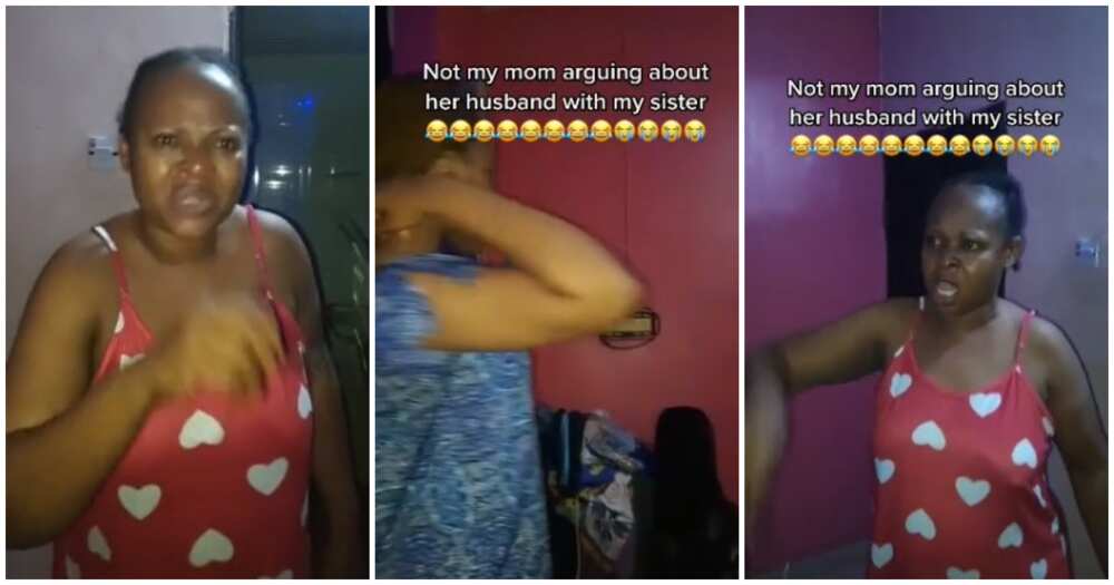 Nigerian mum and daughter video, funny mum and daughter moment, ugly man, ugly dad, angry Nigerian mum, African mums