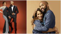 Banky W and Adesua almost lock lips in heart-melting photos as they mark 4th wedding anniversary