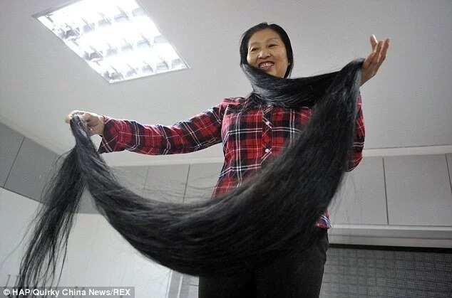 Longest Hair Kid 43 Inches at the Age of 10 Years Old  Kalams World Records