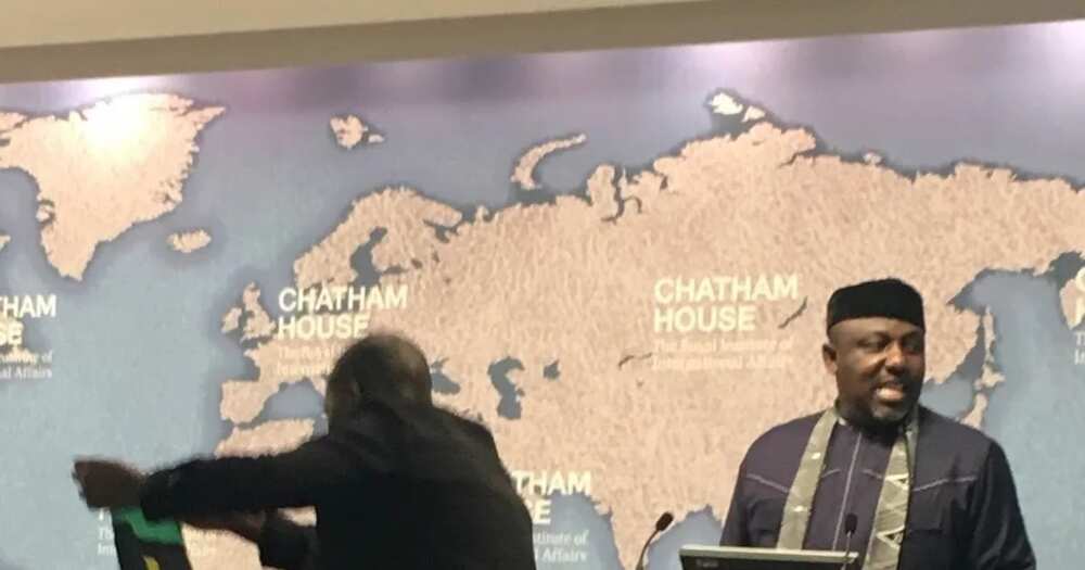 Biafrans disrupt Okorocha's speech at Chatham House