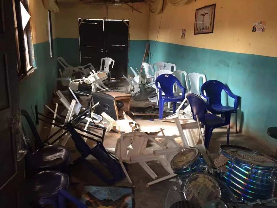 Charms, people's pants and more found in a church in Benin