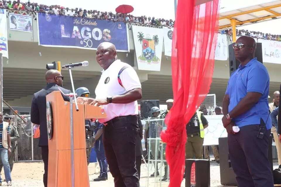 Ambode opens most unique Lagos bridges, make new promises