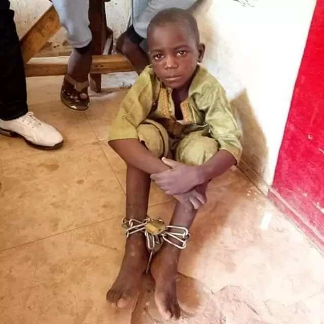 Another boy found chained in Gombe state (Photos)
