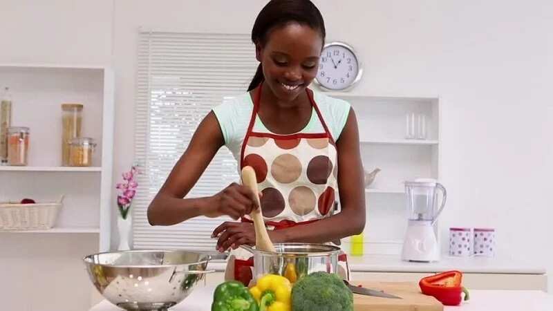 woman cooking