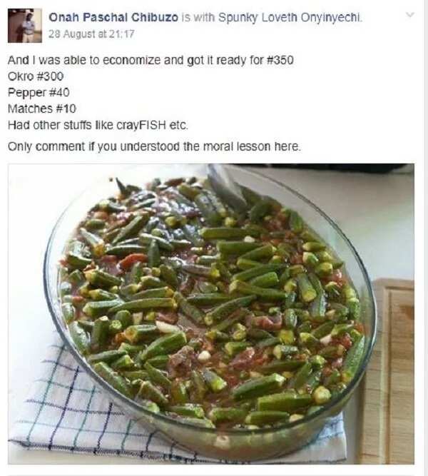 Nigerian man shares ‘optimised soup’ for N350, instead of N500 (pics)