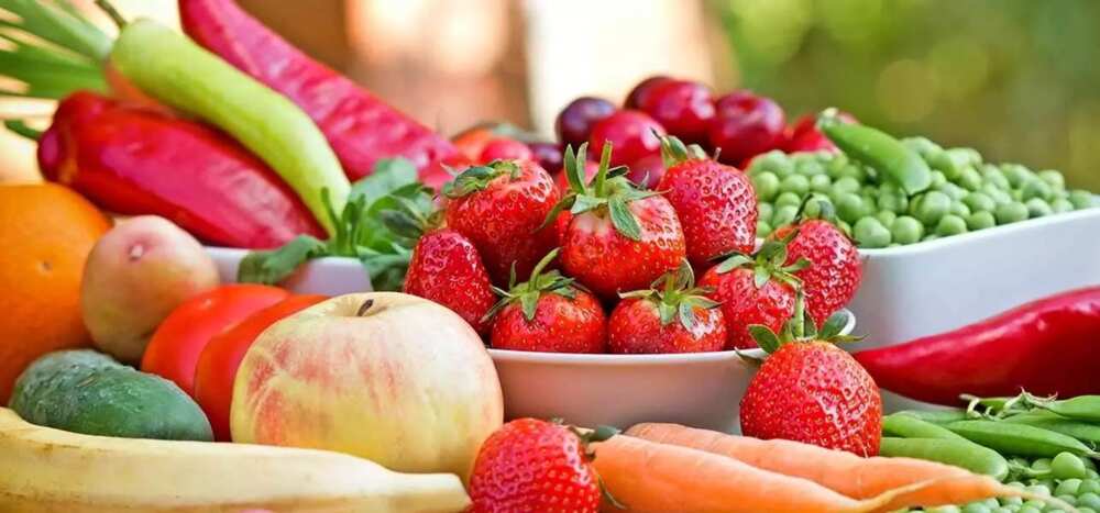 Vegetables and fruits Vegetables and fruits