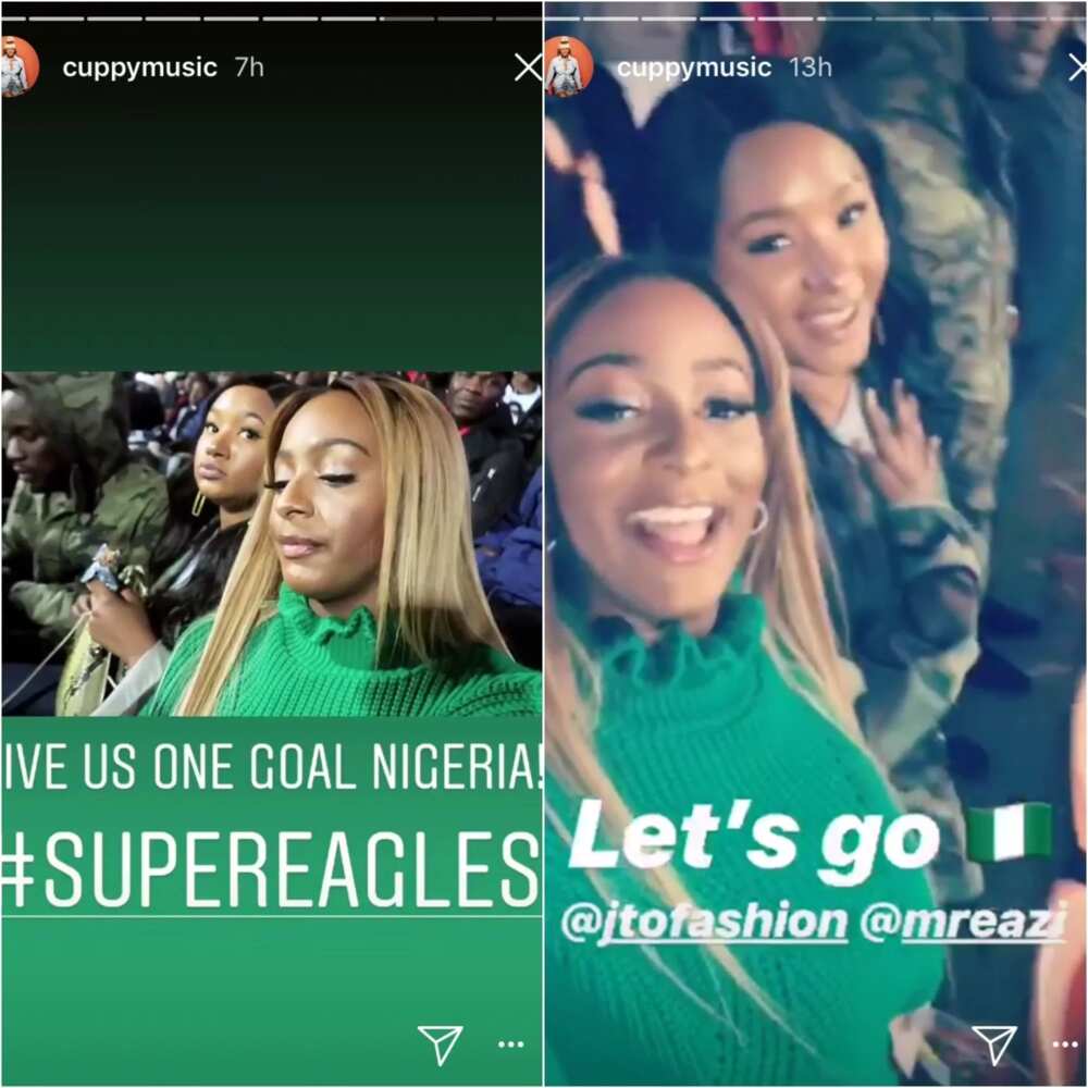 DJ Cuppy spotted with her sister Temi