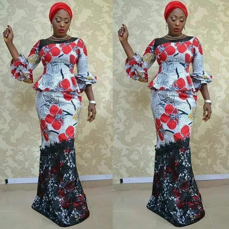 Ankara and lace combination sales styles 2017