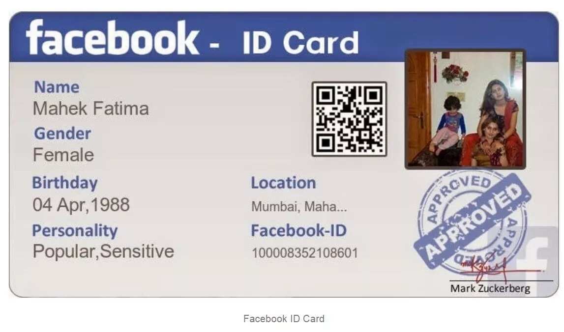 fake national id card facebook